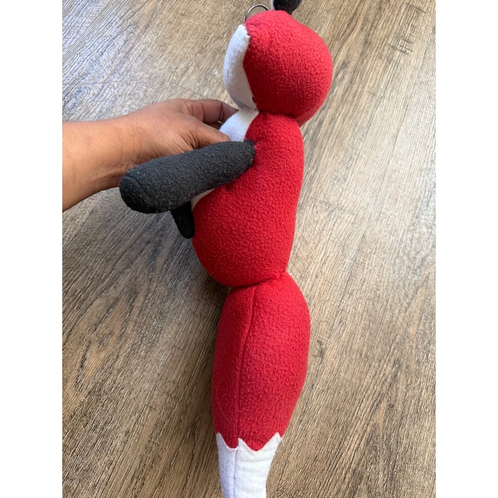 The Crafty Coyote Red‎ Fox Plush Monocle Handmade Stuffed Animal Toy 14 inch - Picture 5 of 6